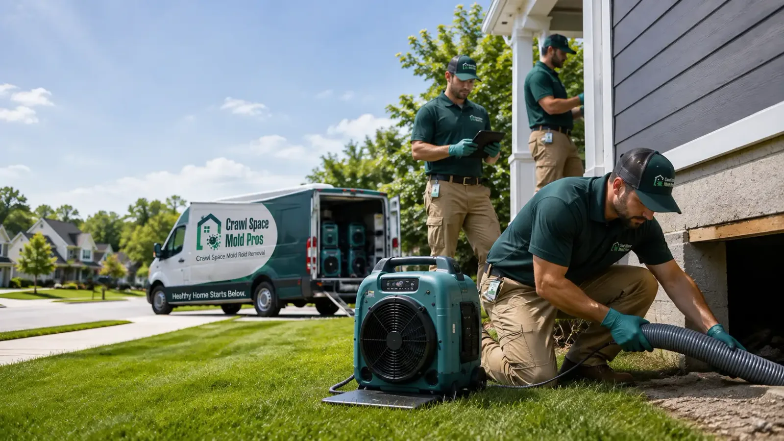 Crawl Space Mold Removal in Hammond, OR